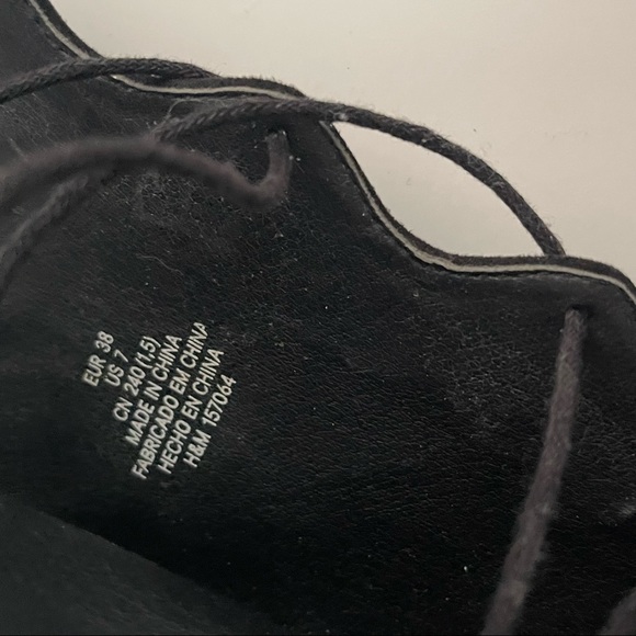 H&M Knee high lace up black suede gladiators - Picture 5 of 11